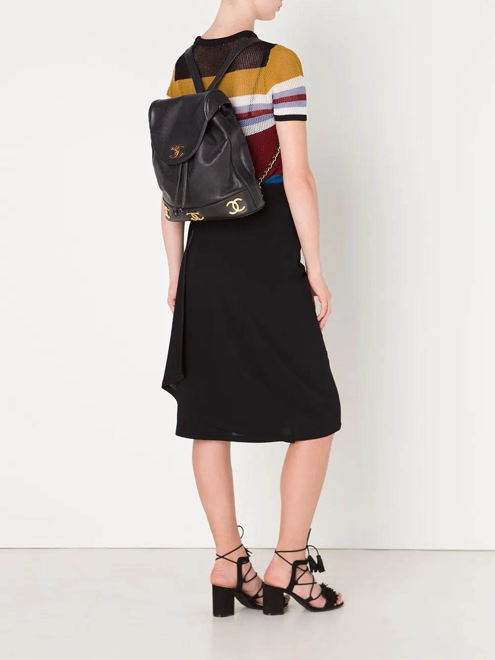Pre-OwnedCHANEL Pre-Ownedlogo plaque classic backpack