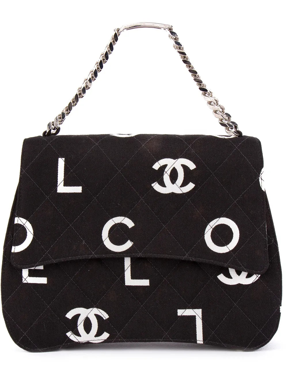Pre-OwnedCHANEL Pre-Ownedlogo print quilted tote