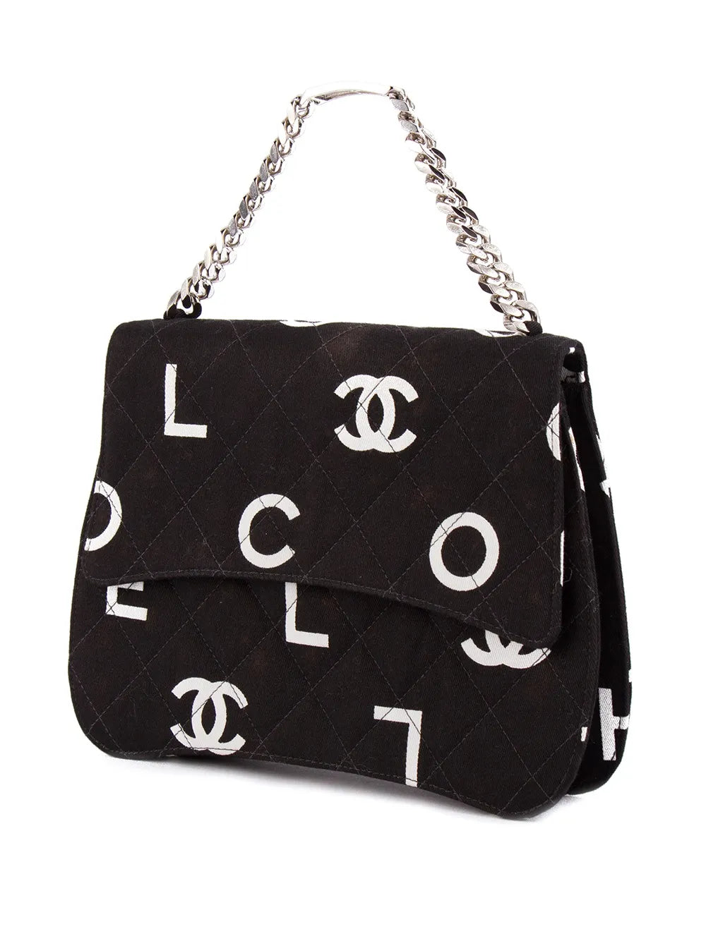 Pre-OwnedCHANEL Pre-Ownedlogo print quilted tote