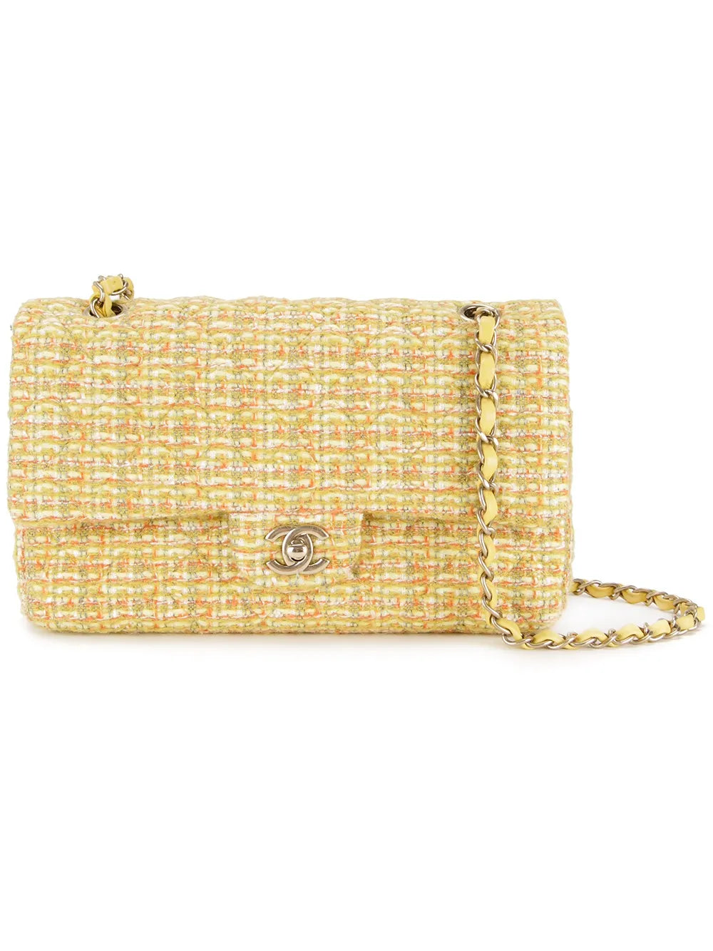 Pre-OwnedCHANEL Pre-Owned2014 chain tweed shoulder bag