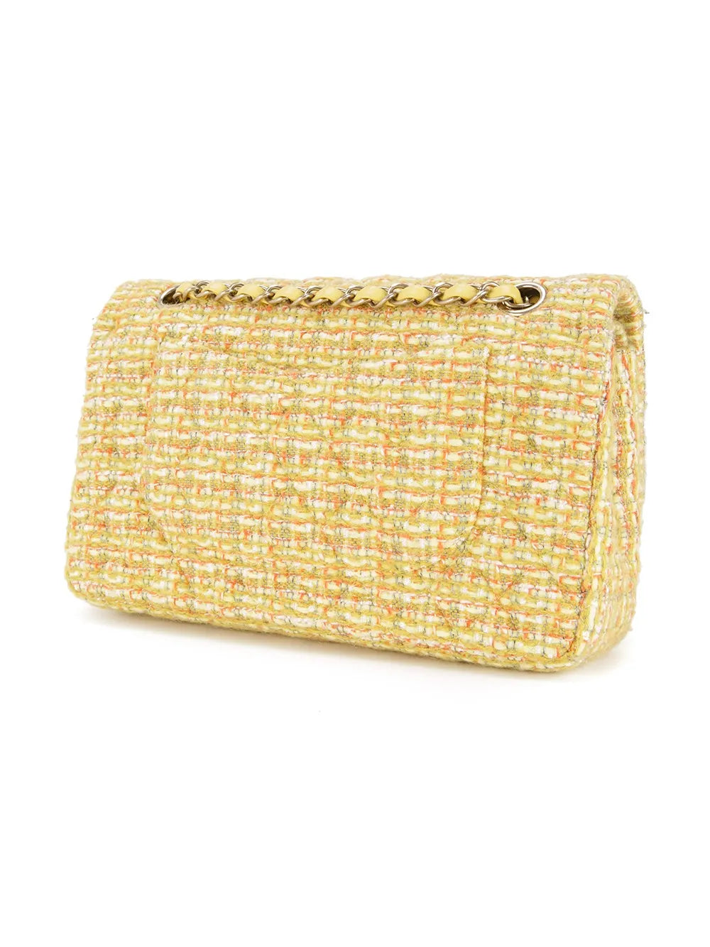 Pre-OwnedCHANEL Pre-Owned2014 chain tweed shoulder bag