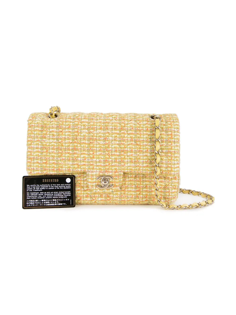 Pre-OwnedCHANEL Pre-Owned2014 chain tweed shoulder bag