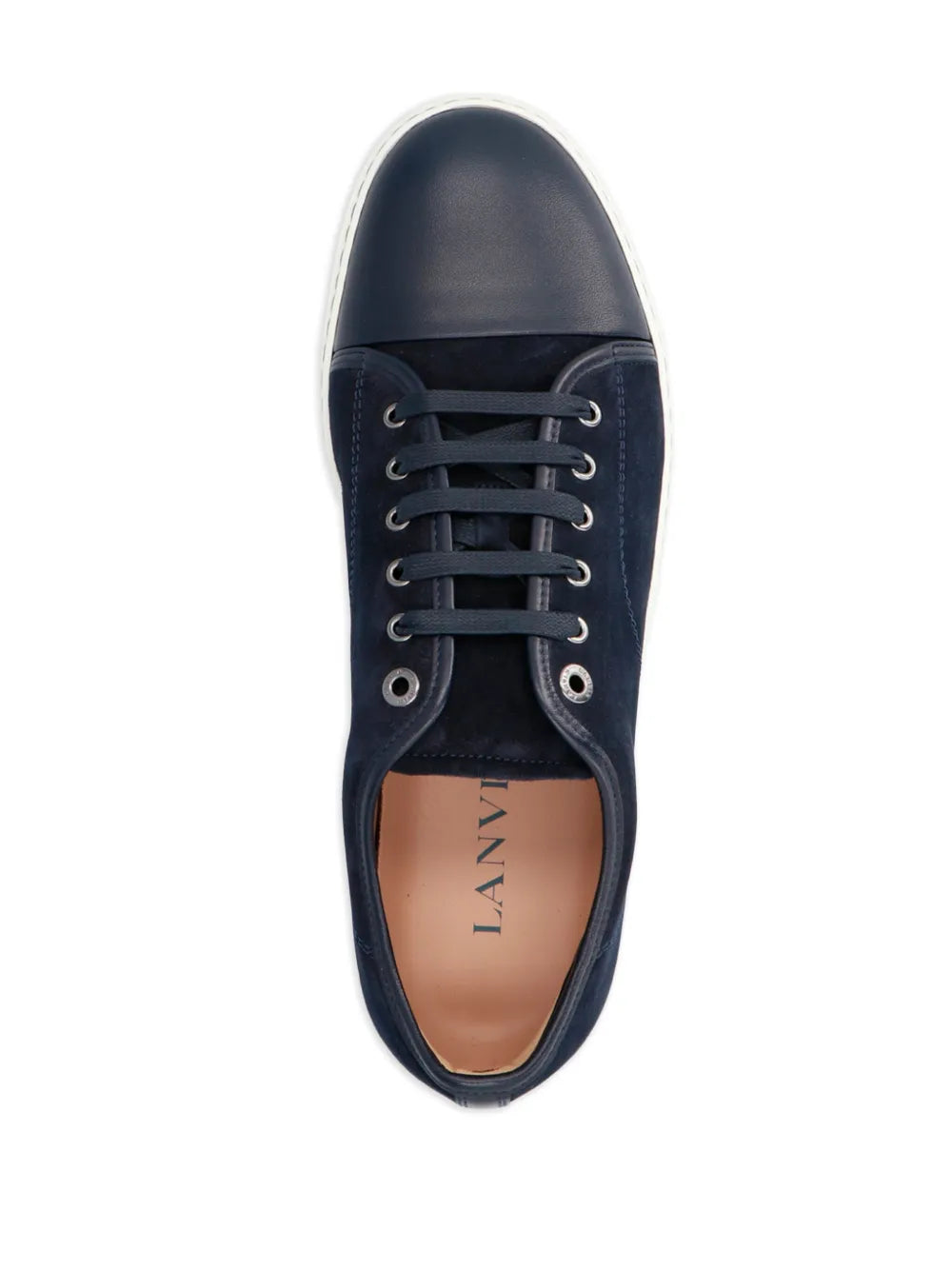 Lanvin Suede Lace-Up Sneakers