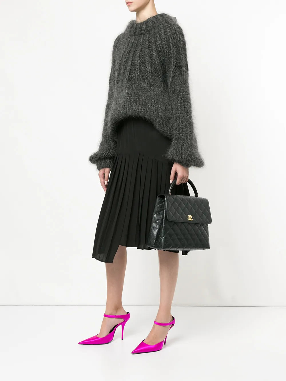 Pre-OwnedCHANEL Pre-Ownedquilted CC handbag