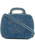 Pre-OwnedCHANEL Pre-Owned1996-1997 denim 2way cosmetic bag