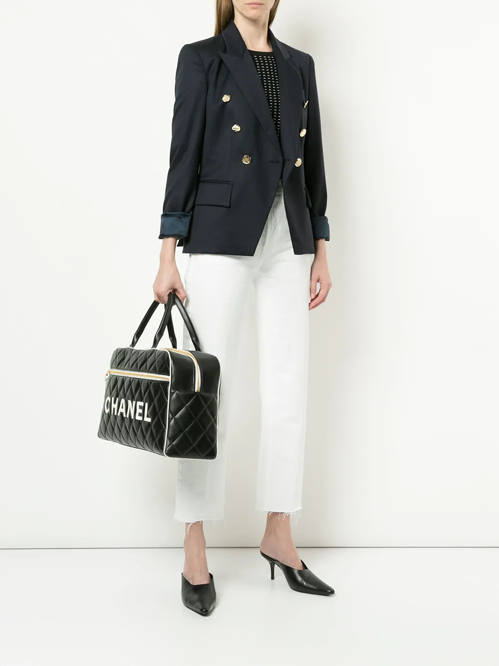 Pre-OwnedCHANEL Pre-OwnedCC logos Boston hand bag