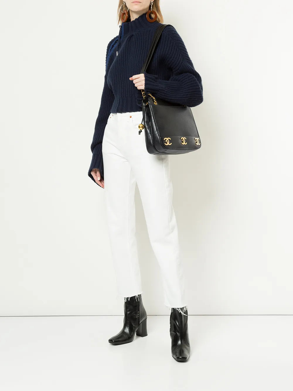 Pre-OwnedCHANEL Pre-Owned1994-1996 interlocking CCs shoulder bag
