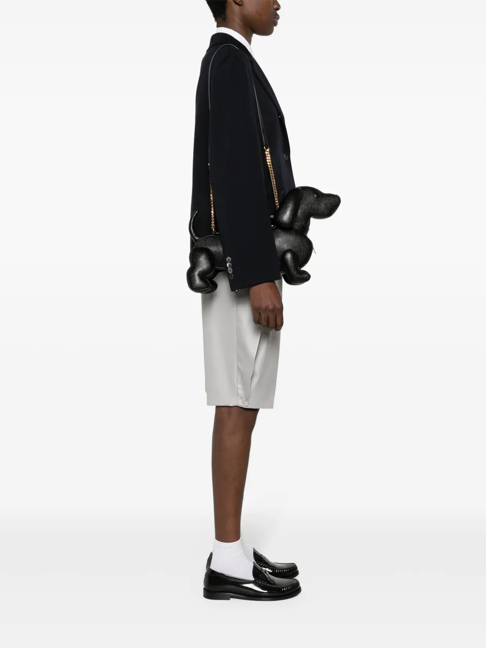Thom BrowneHector leather shoulder bag