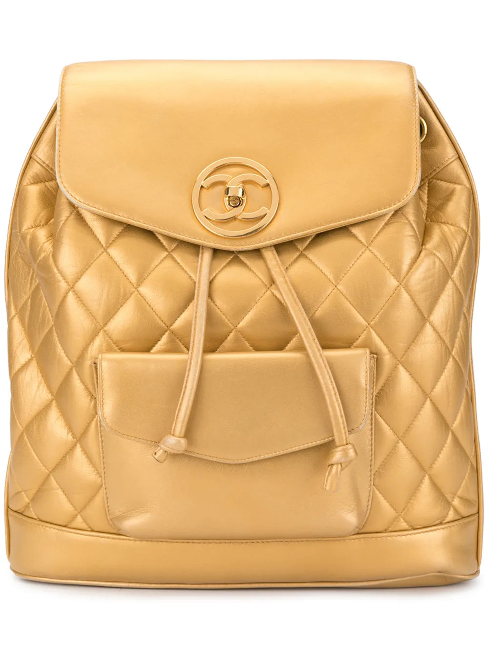 Pre-OwnedCHANEL Pre-Ownedcircle turn-lock backpack