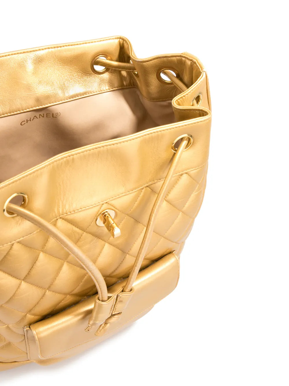 Pre-OwnedCHANEL Pre-Ownedcircle turn-lock backpack
