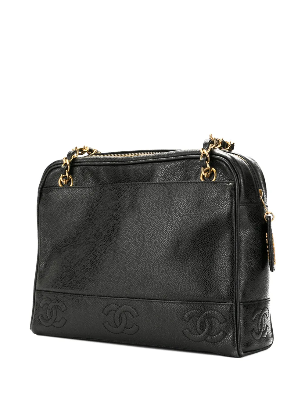 Pre-OwnedCHANEL Pre-OwnedCaviar Skin 8 CC Mark Stitch Tote Bag