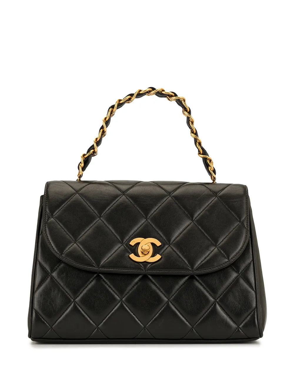 Pre-OwnedCHANEL Pre-Owneddiamond quilted trapeze tote