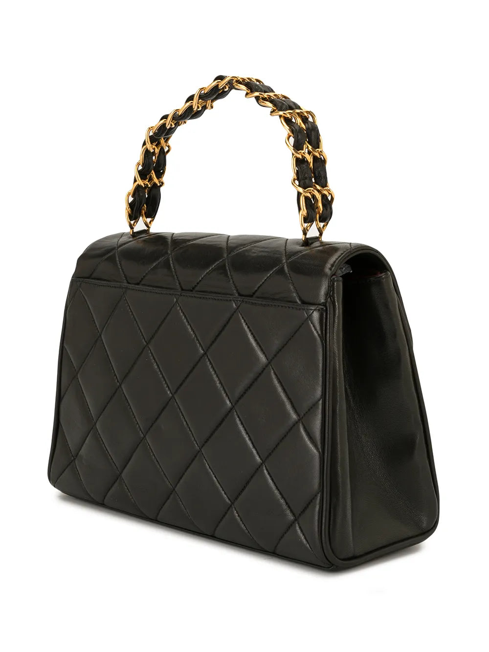 Pre-OwnedCHANEL Pre-Owneddiamond quilted trapeze tote