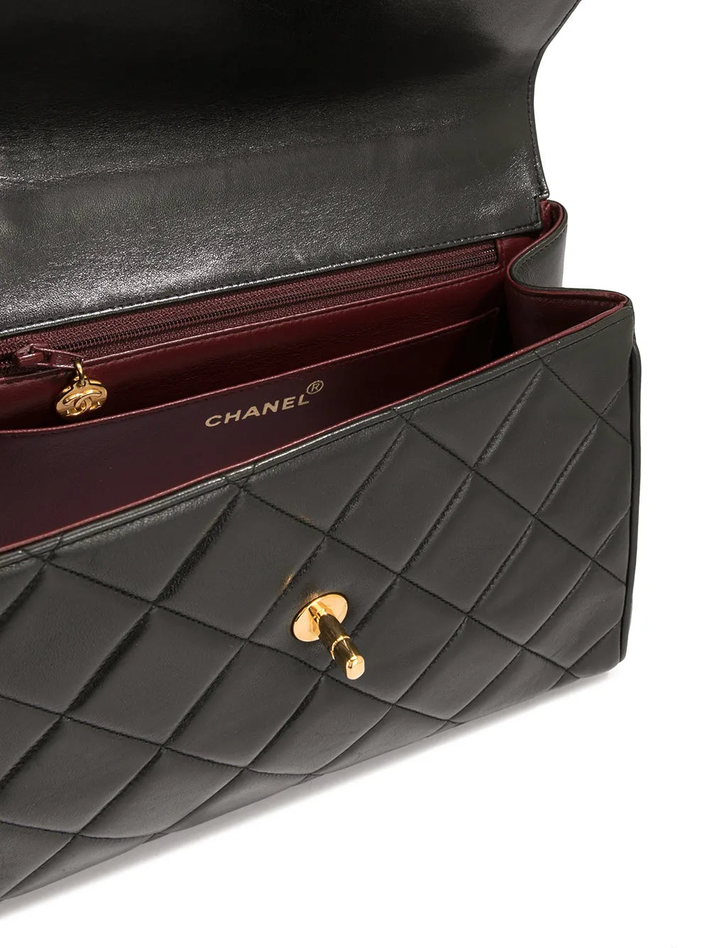 Pre-OwnedCHANEL Pre-Owneddiamond quilted trapeze tote