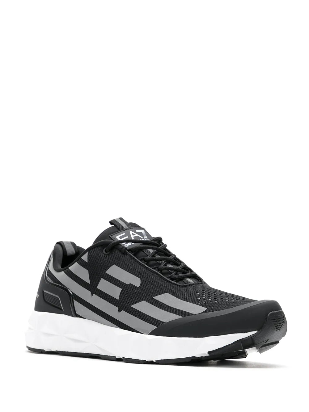 Ea7 Emporio Armani Side Logo-Print Low-Top Sneakers