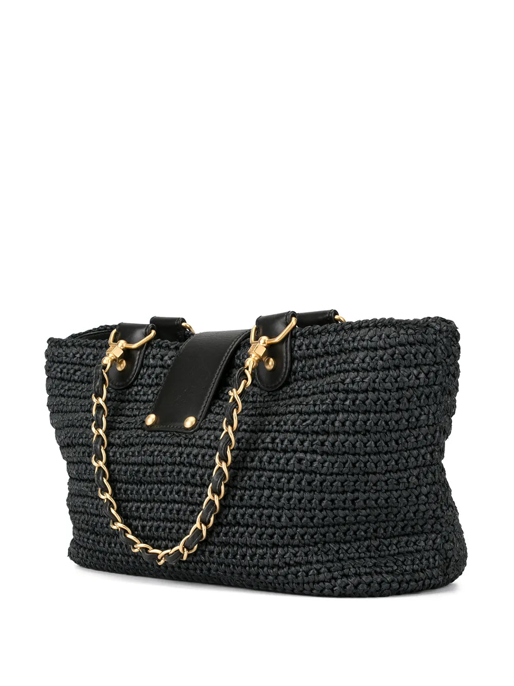 Pre-OwnedCHANEL Pre-Ownedbasket double chain tote