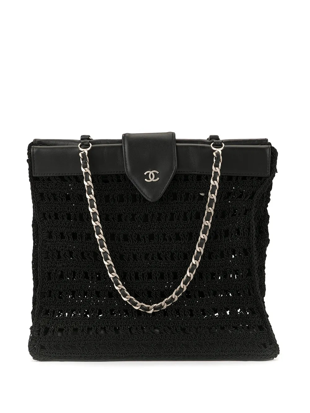 Pre-OwnedCHANEL Pre-Owned1998 CC woven tote