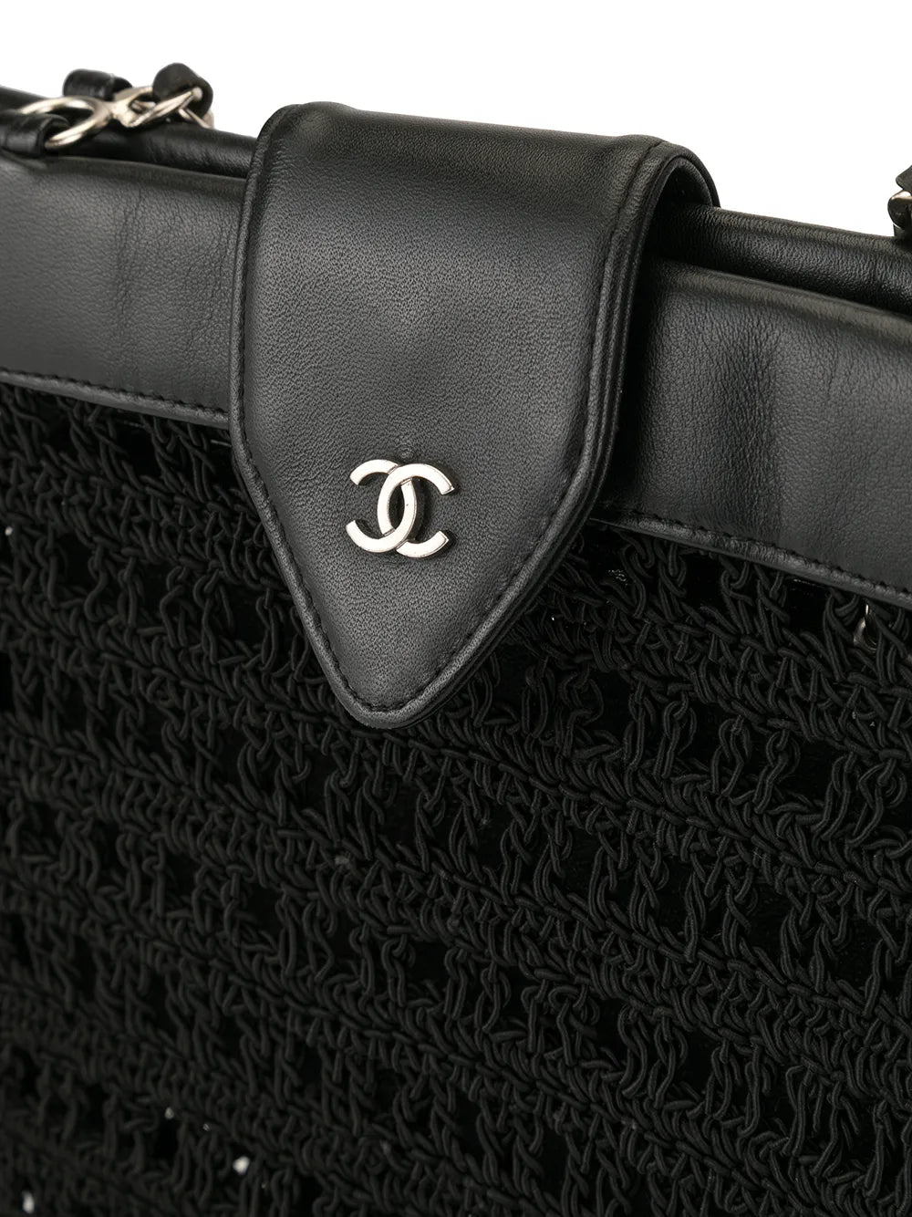 Pre-OwnedCHANEL Pre-Owned1998 CC woven tote