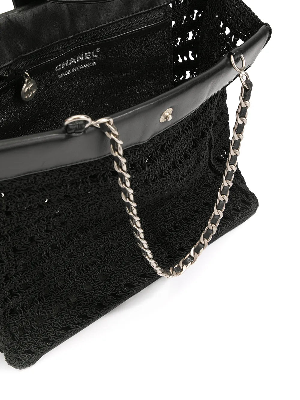 Pre-OwnedCHANEL Pre-Owned1998 CC woven tote