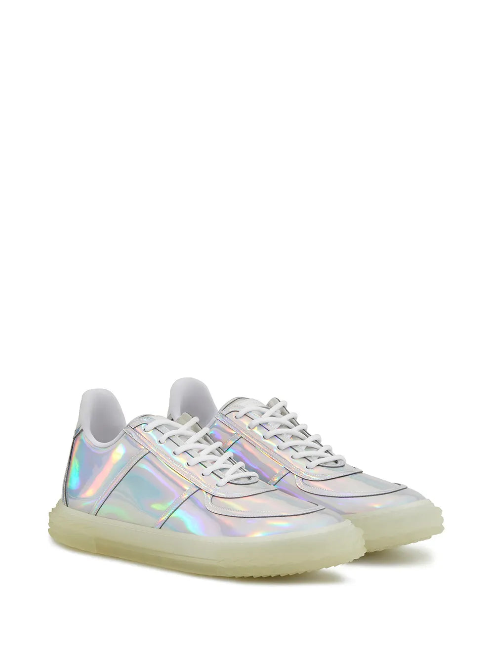 Giuseppe Zanotti Low Top Holographic-Effect Sneakers