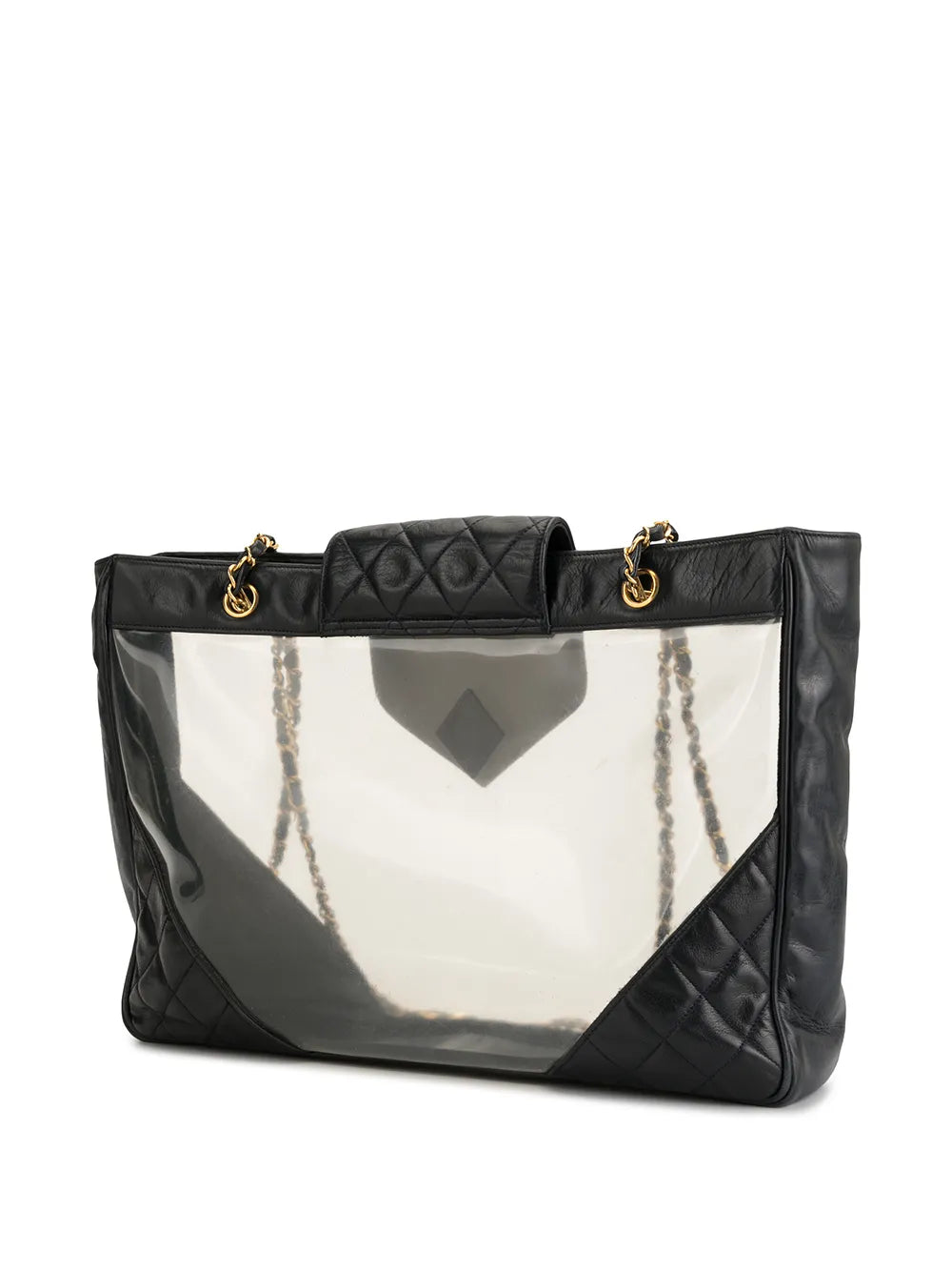 Pre-OwnedCHANEL Pre-Owned1990 clear flap shoulder bag