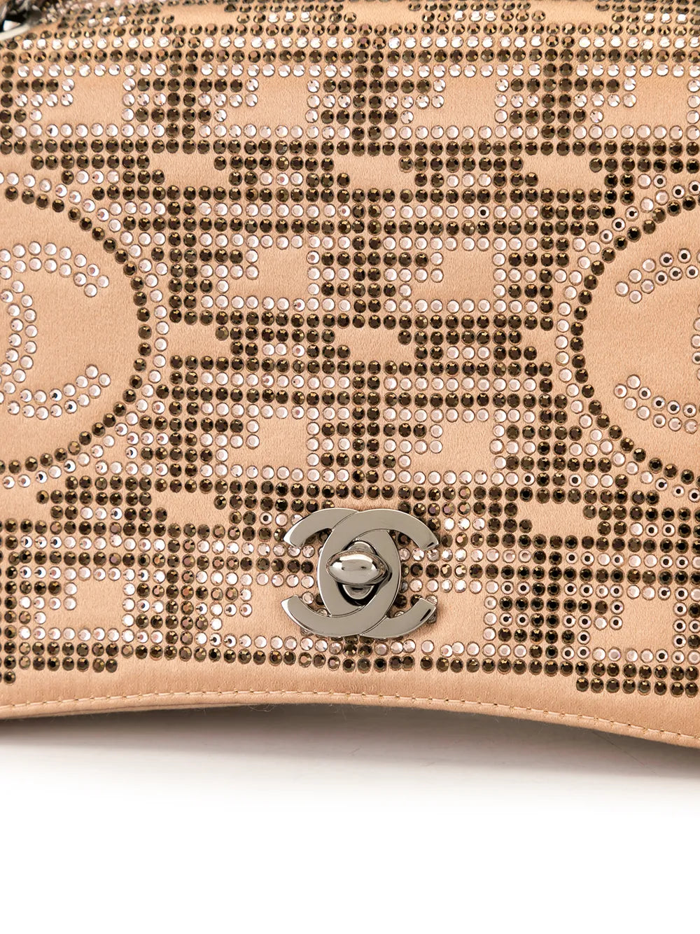 Pre-OwnedCHANEL Pre-Ownedrhinestone chain shoulder bag