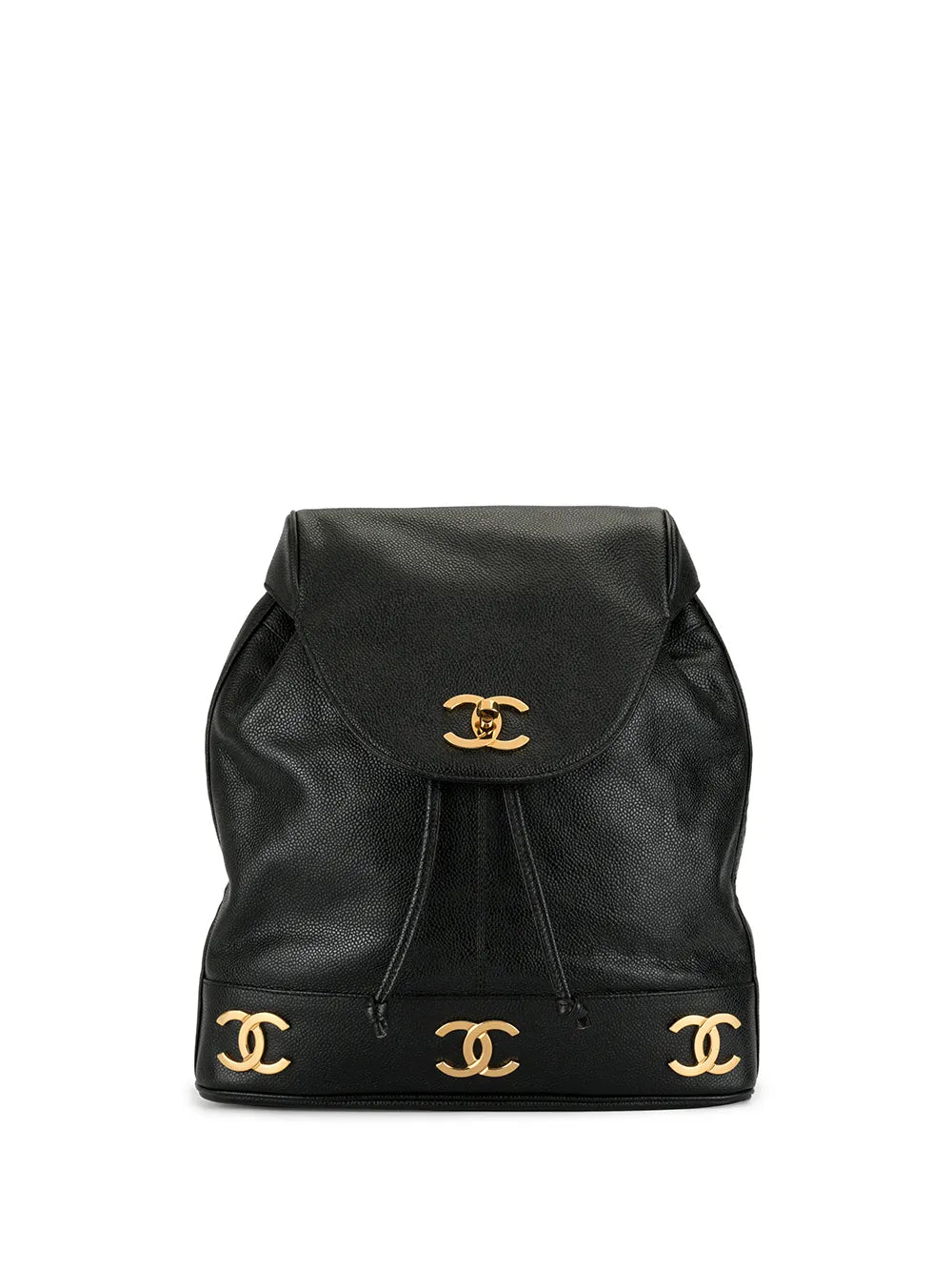 Pre-OwnedCHANEL Pre-Owned1992 triple cc logo backpack