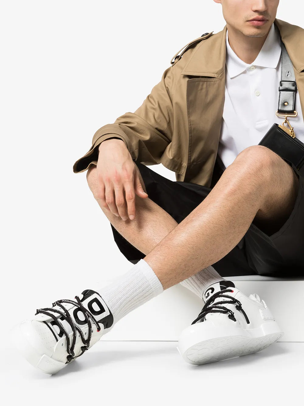 Dolce & Gabbana Portofino Leather Sneakers