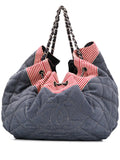 Pre-OwnedCHANEL Pre-Owned2008-2009 CC diamond-quilted tote bag