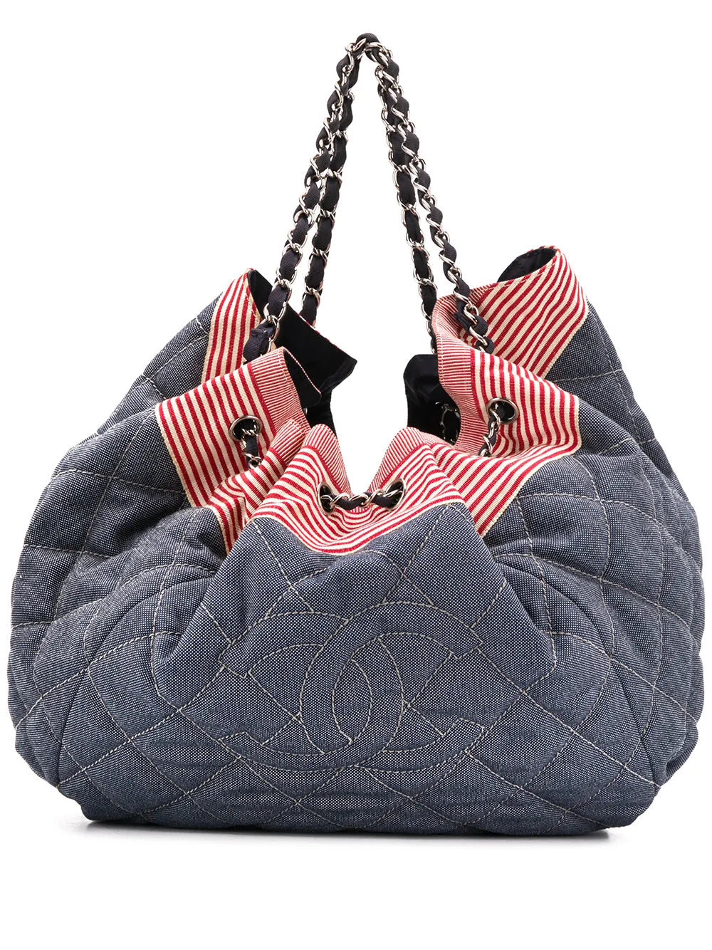 Pre-OwnedCHANEL Pre-Owned2008-2009 CC diamond-quilted tote bag