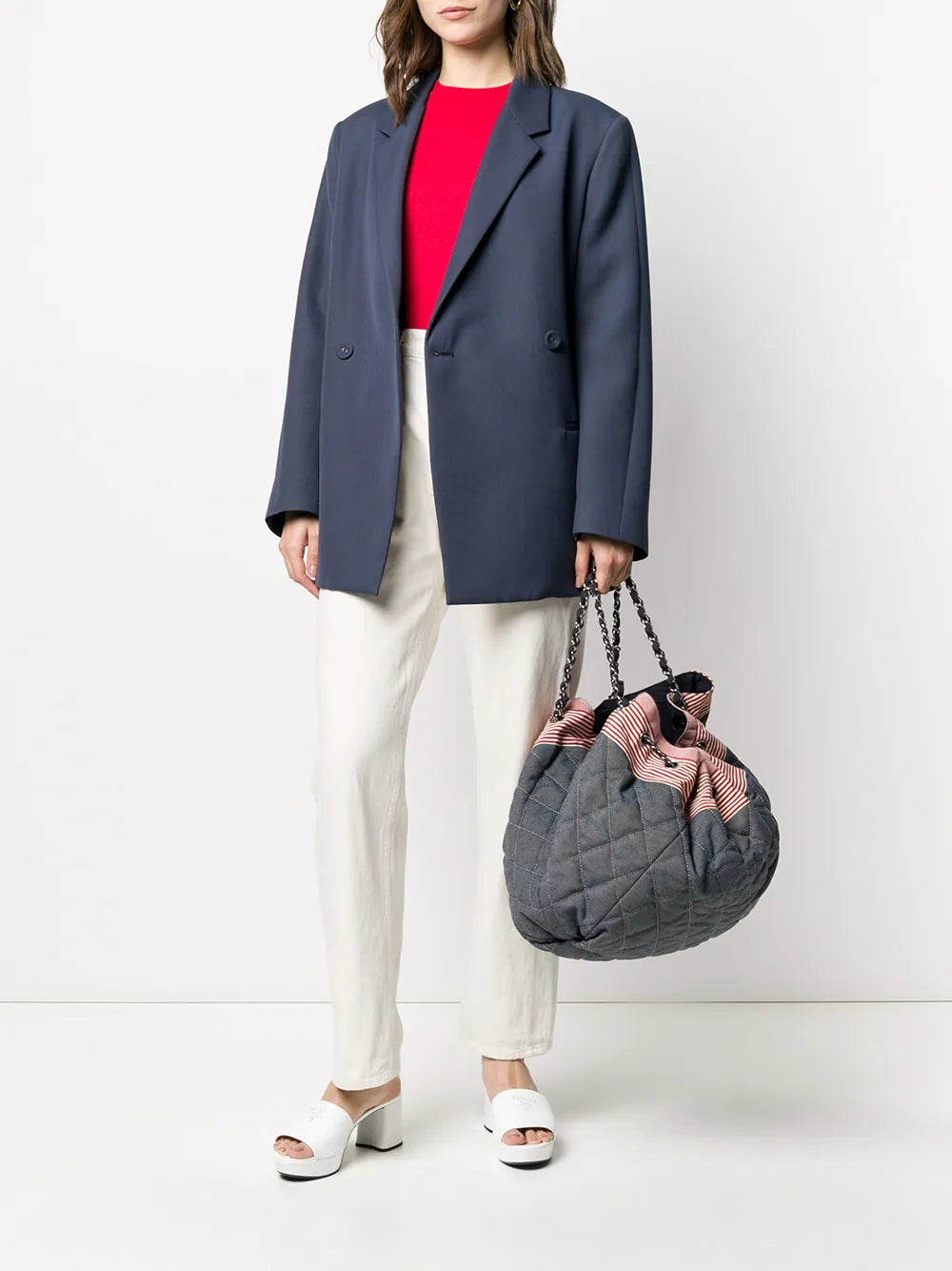 Pre-OwnedCHANEL Pre-Owned2008-2009 CC diamond-quilted tote bag