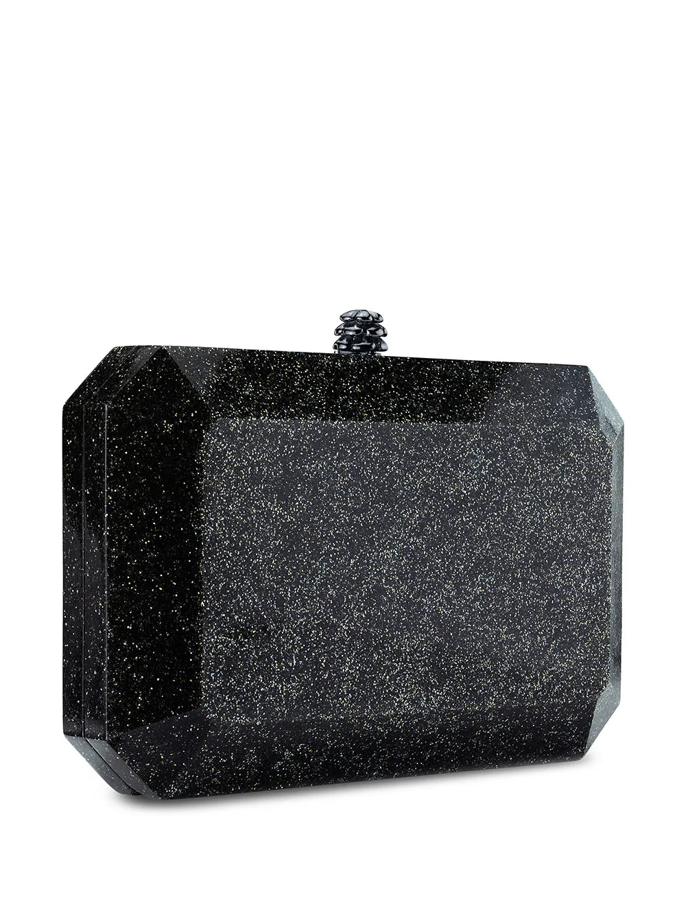 Tyler Ellismedium Perry glitter medley acrylic clutch bag