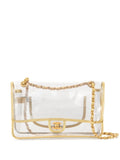 Pre-OwnedCHANEL Pre-Owned2007 clear double chain shoulder bag