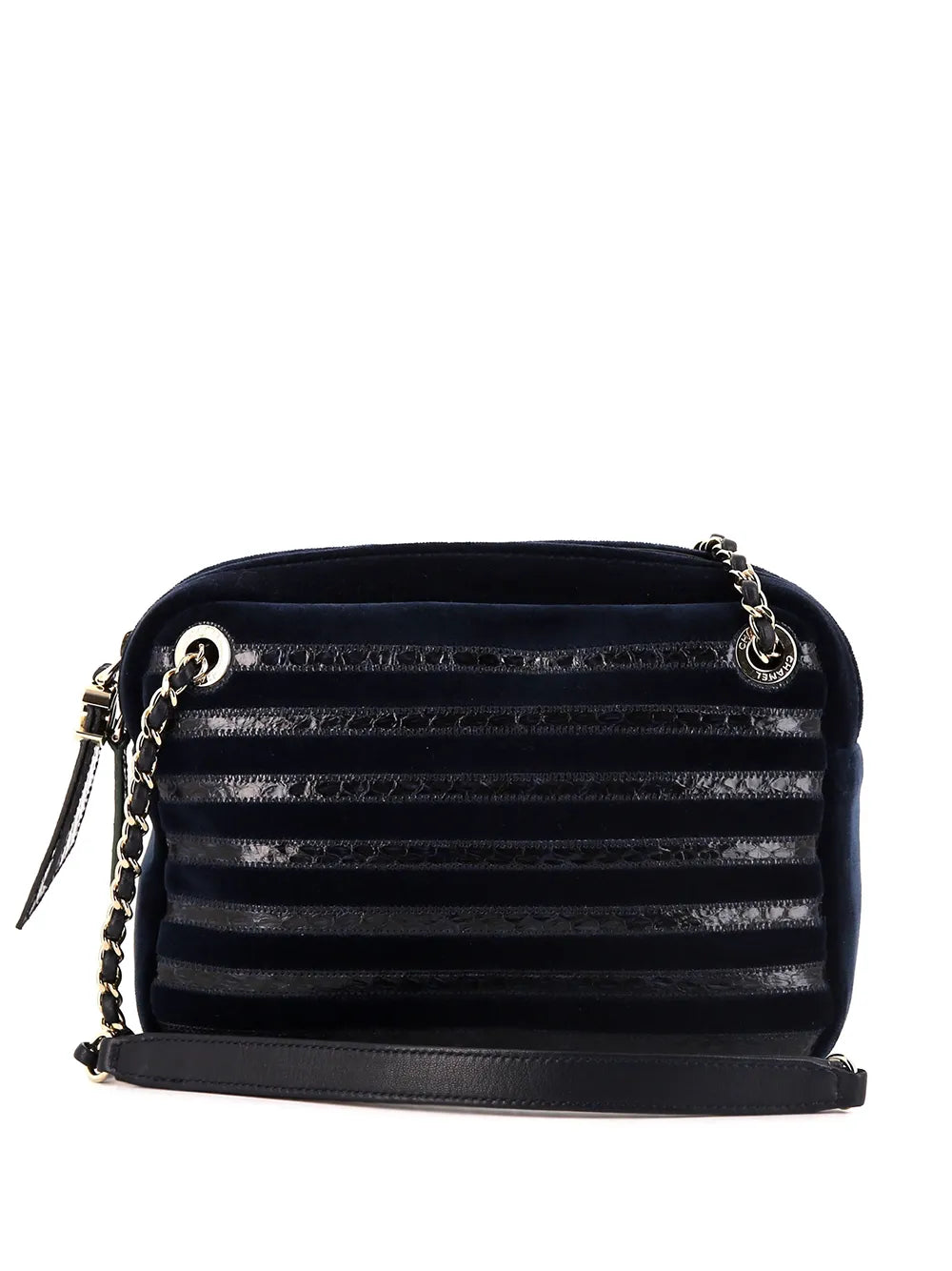 Pre-OwnedCHANEL Pre-Owned2010s Chevron appliqucamega bag