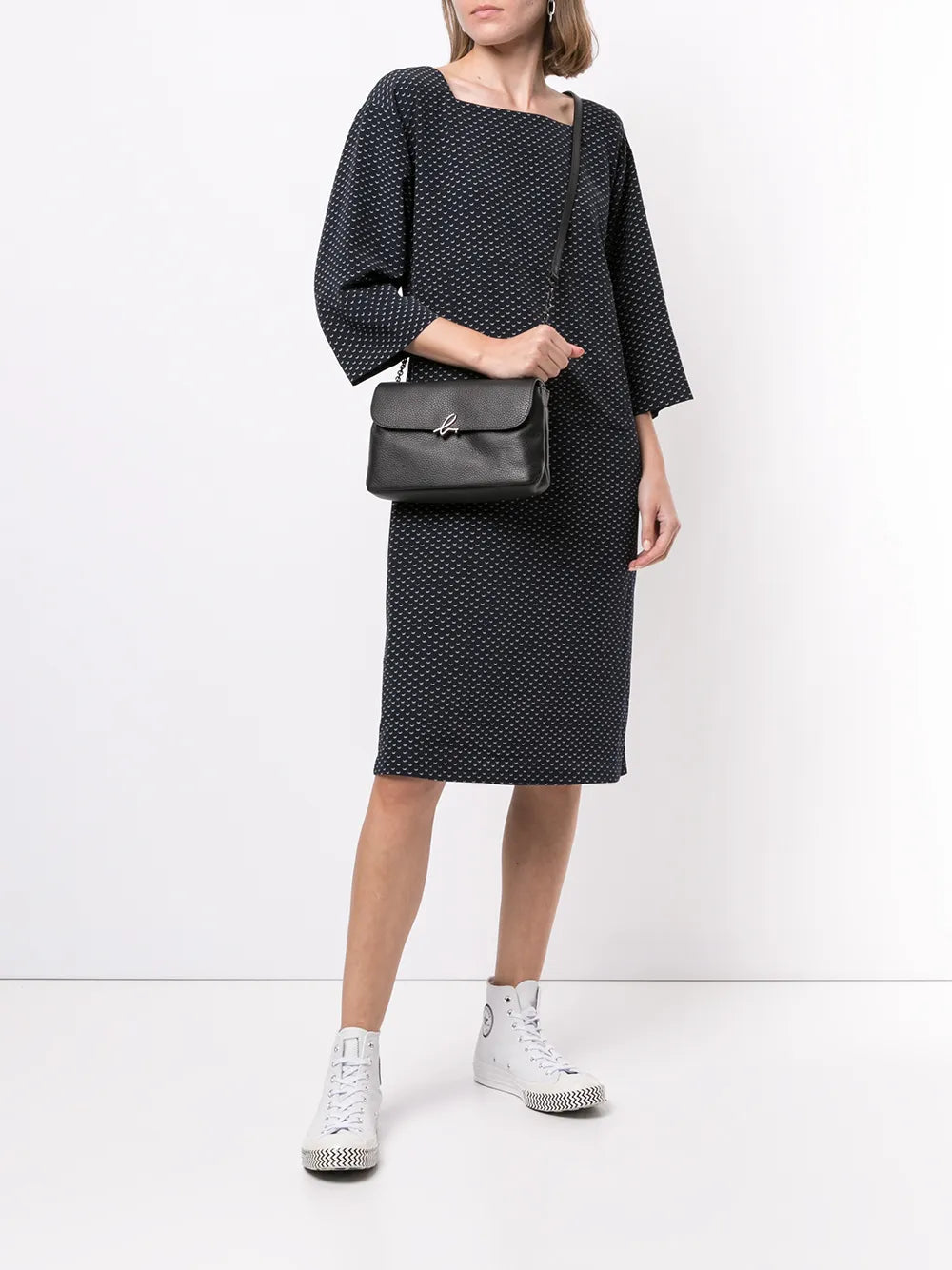 agnès b. logo plaque cross-body bag