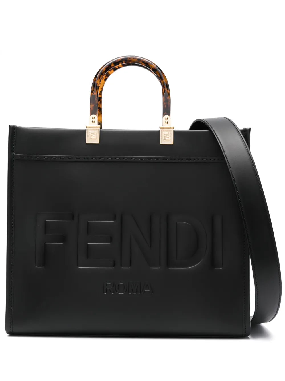 FENDISunshine logo-debossed tote