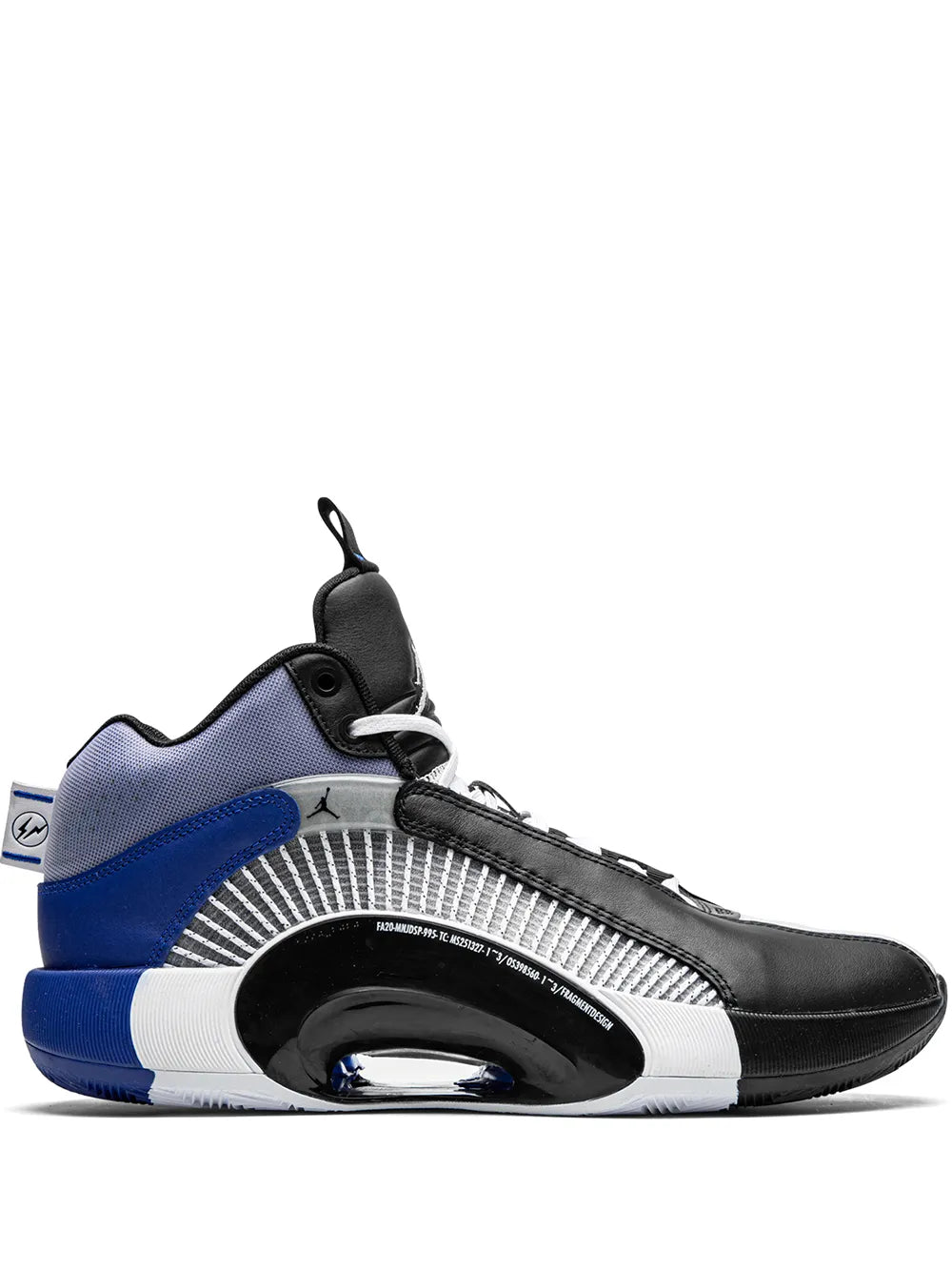 Jordan X Fragement Air Jordan 35 White/Black - Sport Blue Sneakers