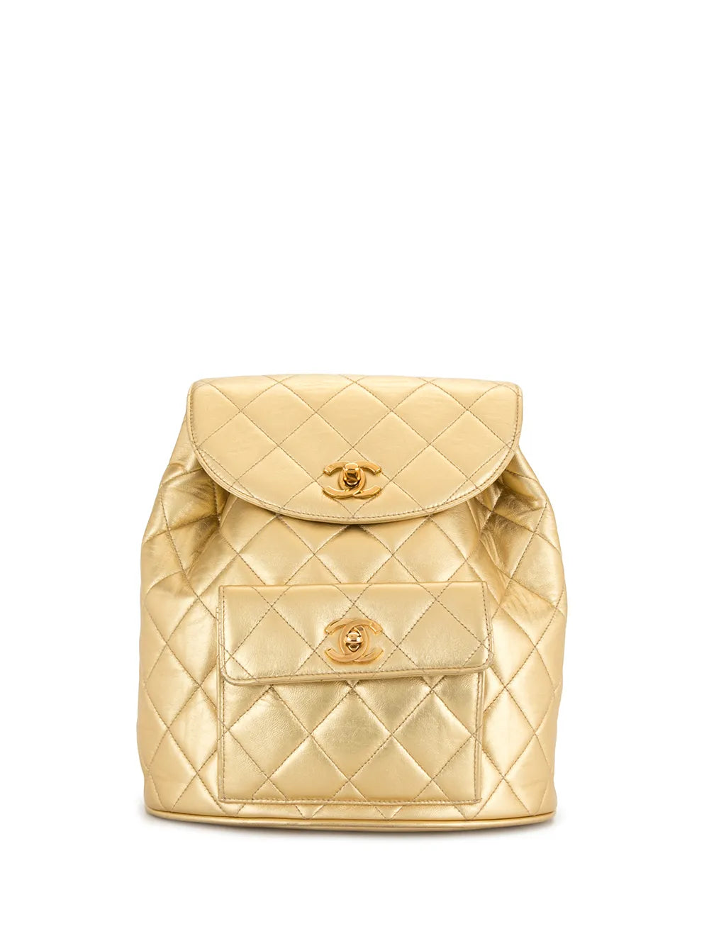 Pre-OwnedCHANEL Pre-Owned1992 CC diamond-quilted backpack