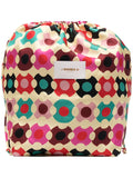 La DoubleJgeometric logo silk bucket bag