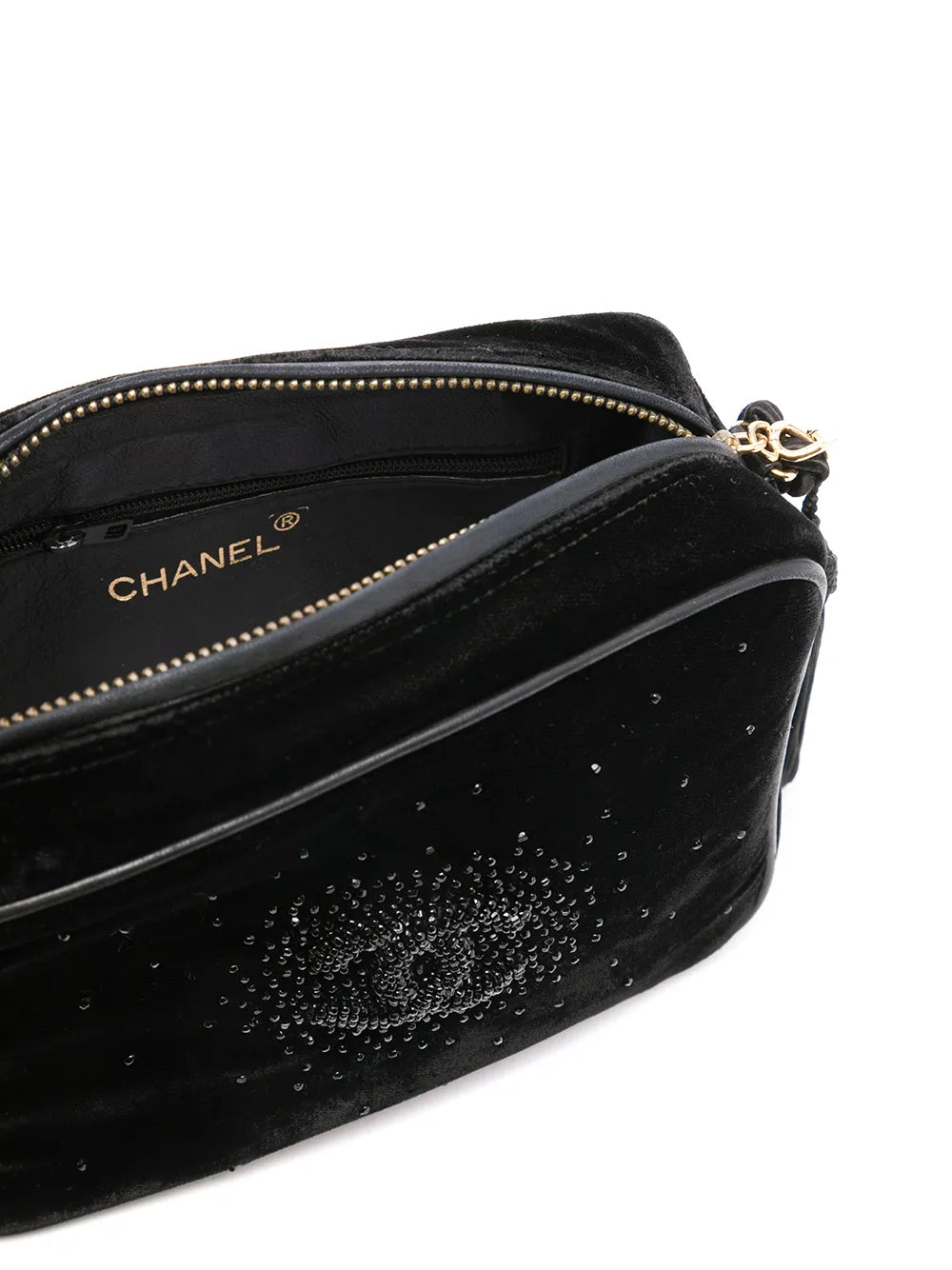 Pre-OwnedCHANEL Pre-Owned1990s CC rhinestone-embellished crossbody bag