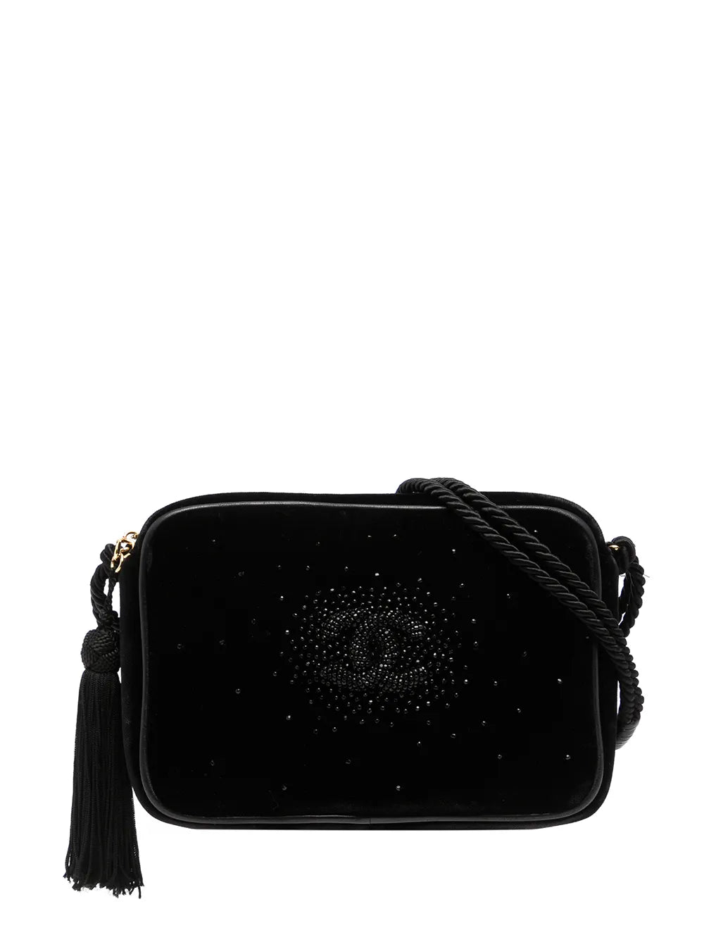 Pre-OwnedCHANEL Pre-Owned1990s CC rhinestone-embellished crossbody bag