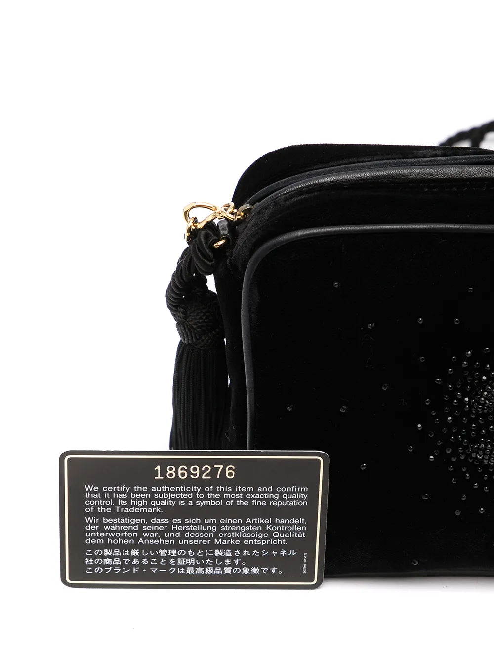 Pre-OwnedCHANEL Pre-Owned1990s CC rhinestone-embellished crossbody bag