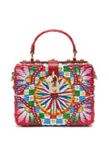 Dolce & GabbanaDolce Box wicker top-handle bag