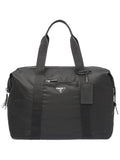 PradaRe-Nylon triangle logo holdall bag