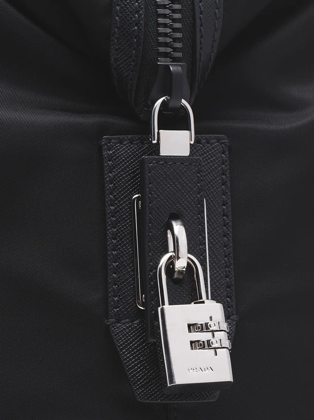 PradaRe-Nylon triangle logo holdall bag