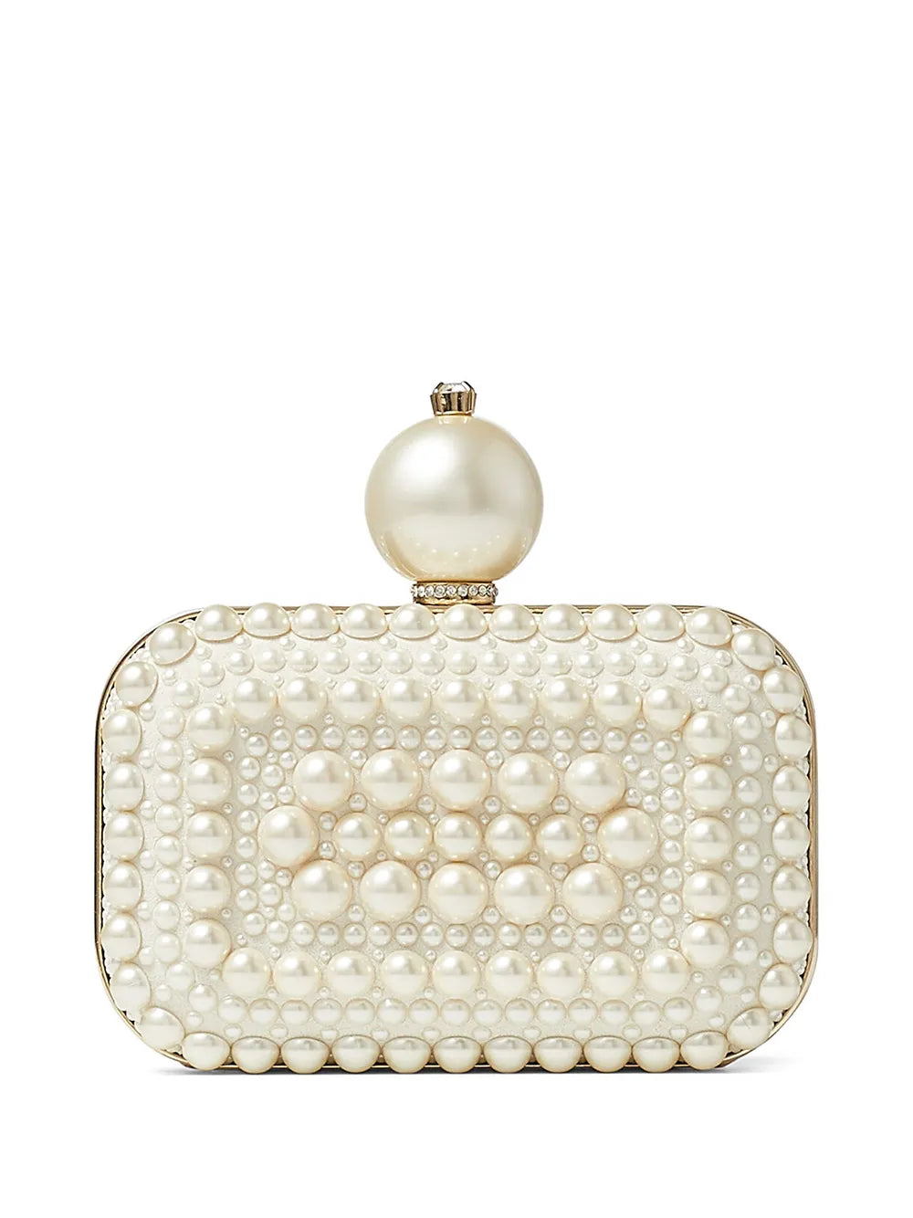 Jimmy ChooMicro Cloud pearl-embellished clutch bag