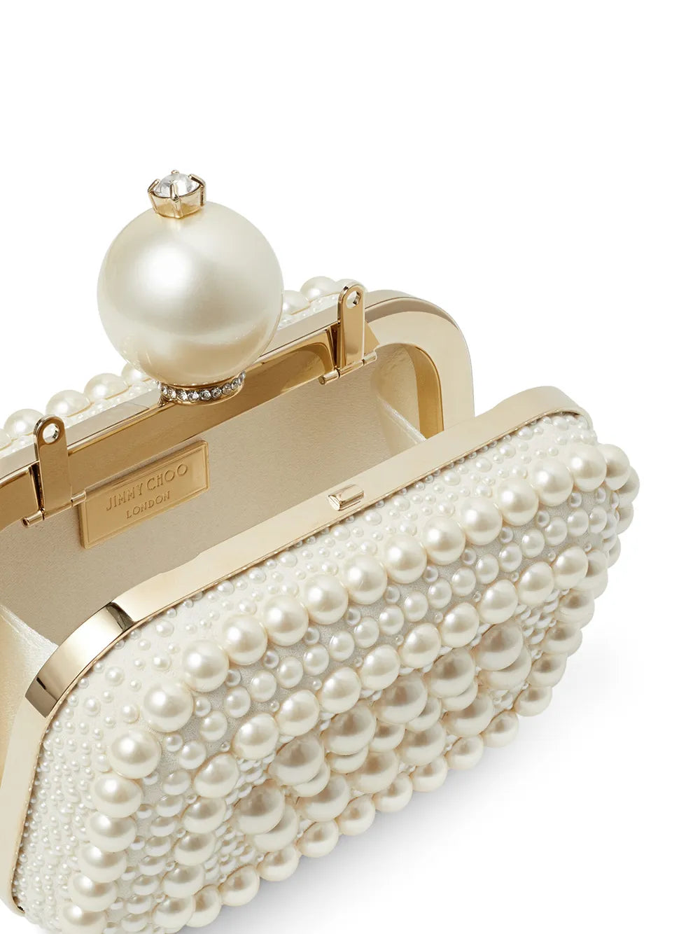 Jimmy ChooMicro Cloud pearl-embellished clutch bag