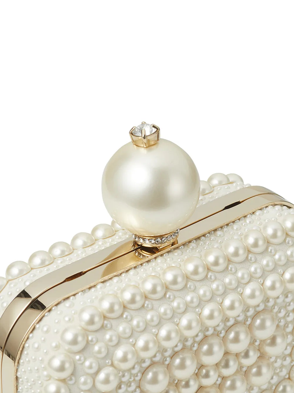Jimmy ChooMicro Cloud pearl-embellished clutch bag