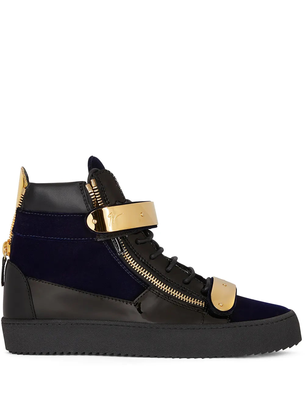 Giuseppe Zanotti Coby Double-Straps Mid-Top Sneakers