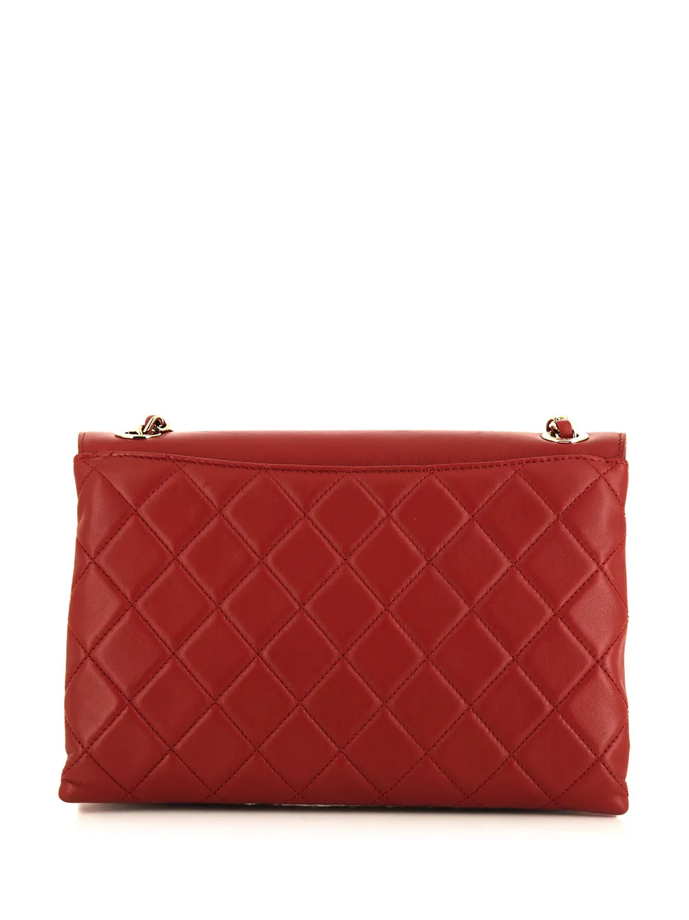 Pre-OwnedCHANEL Pre-Owned2017 logo plaque diamond-quilted shoulder bag